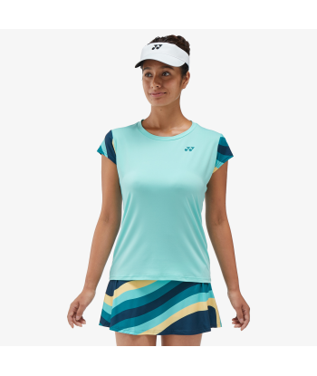 Yonex Women's Crew Neck Shirt 20754 (Cyan) Pour