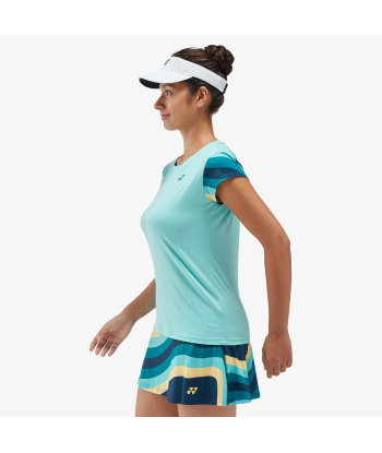 Yonex Women's Crew Neck Shirt 20754 (Cyan) Pour