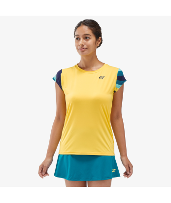 Yonex Women's Crew Neck Shirt 20754 (Soft Yellow) pas cher