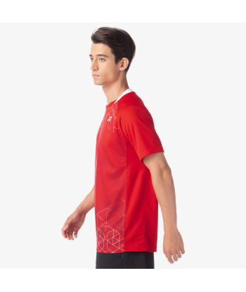 Yonex Men's Crew Neck Shirt 10602 (Sunset Red) livraison et retour toujours gratuits