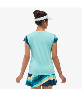 Yonex Women's Crew Neck Shirt 20754 (Cyan) Pour