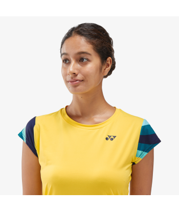 Yonex Women's Crew Neck Shirt 20754 (Soft Yellow) pas cher