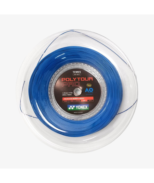 Yonex Polytour Pro 120 / 17 200m Tennis String Reel (Blue) de la marque