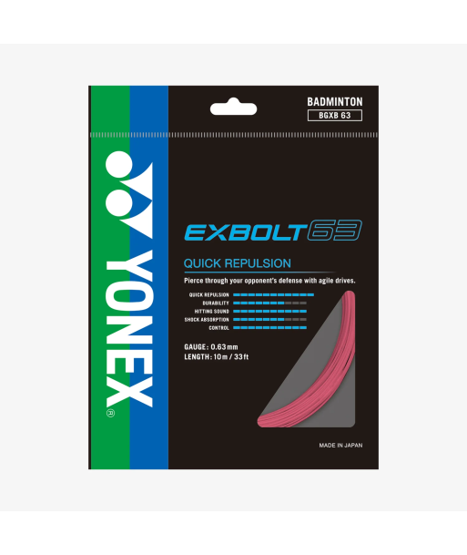 Yonex Exbolt 63 200m Badminton String (Light Pink) pas cher chine