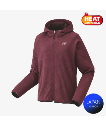 Yonex Women's Knitted Warm-Up Hoodie 58112 (Dark Wine) la chaussure