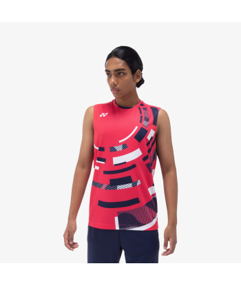 Yonex Men's Sleeveless Game Shirts 10579 (Geranium Pink) Découvrez la collection