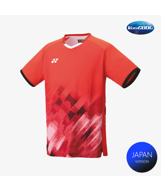 Yonex Men's Game Shirts 10581 (Flash Orange) pas cher 