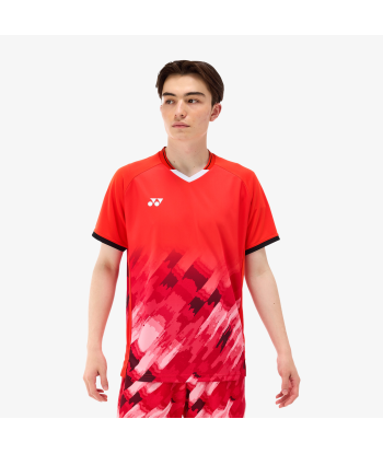 Yonex Men's Game Shirts 10581 (Flash Orange) pas cher 