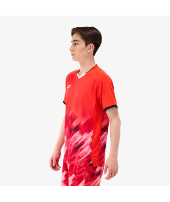 Yonex Men's Game Shirts 10581 (Flash Orange) pas cher 