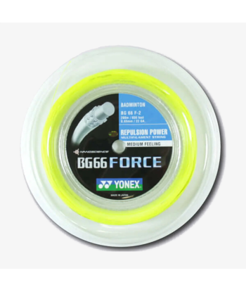 Yonex BG 66 Force 200m Badminton String (Yellow) outlet