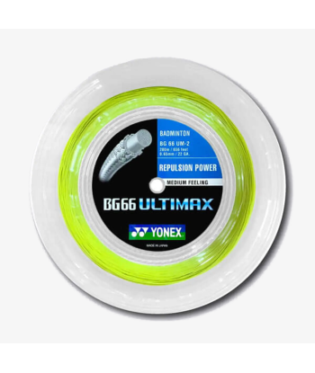 Yonex BG 66 Ultimax 200m Badminton String (Yellow) la colonne vertébrale