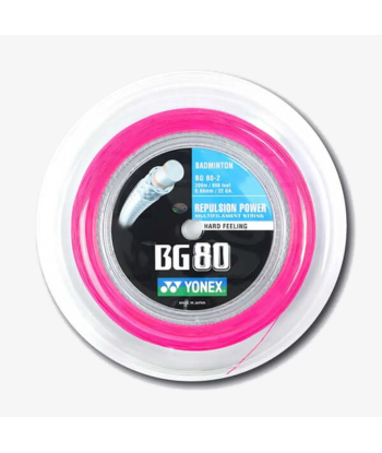 Yonex BG 80 200m Badminton String (Neon Pink) outlet