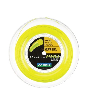 Yonex Polytour Pro 125 / 16L 200m Tennis String Reel (Flash Yellow) plus qu'un jeu 