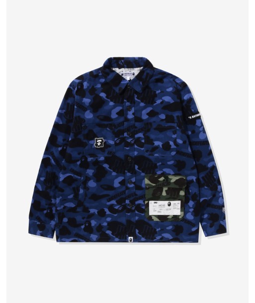 BAPE X UNDEFEATED COLOR CAMO FLANNEL JACKET - NAVY 50% de réduction en Octobre 2024